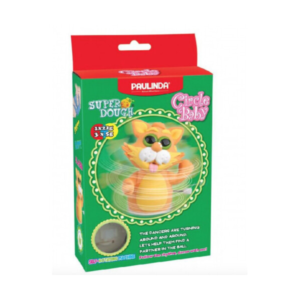 

Масса для лепки Paulinda Super Dough Circle Baby Кот заводной механизм, оранжевый (PL-081177-4)