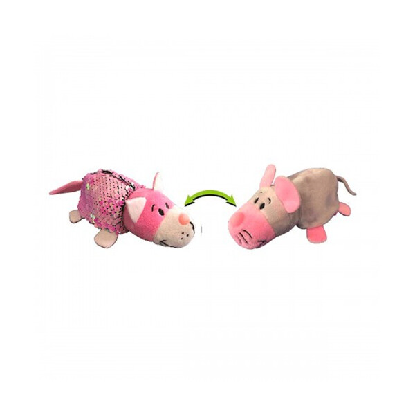 

Мягкая игрушка с пайетками 2 в 1 - ZooPrяtki - КОТ-МЫШЬ (12 cm) (552IT-ZPR)