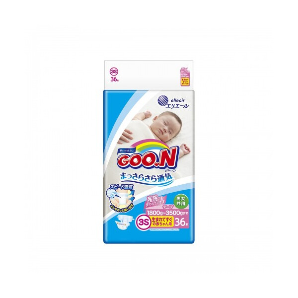 

Подгузники Goo.N SSS для маловесных новорожденных 1.8 - 3.5 кг унисекс 36 шт (853887)