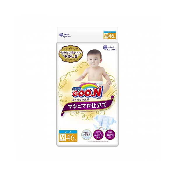 

Подгузники Goo.N Super Premium Marshmallow 6 - 11 кг унисекс 46 шт (853348)