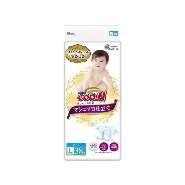 

Подгузники Goo.N Super Premium Marshmallow 9 - 14 кг унисекс 38 шт (853349)
