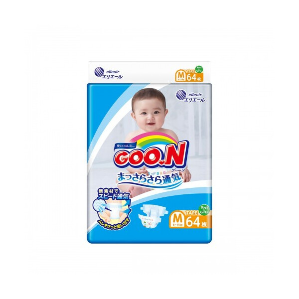 

Подгузники GOO.N для детей колекция 2019 М, 6-11 кг (853943)