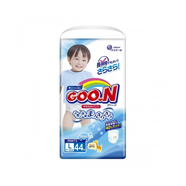 

Подгузники-трусики Goo.N L 9 - 14 кг для мальчиков 44 шт (853627)