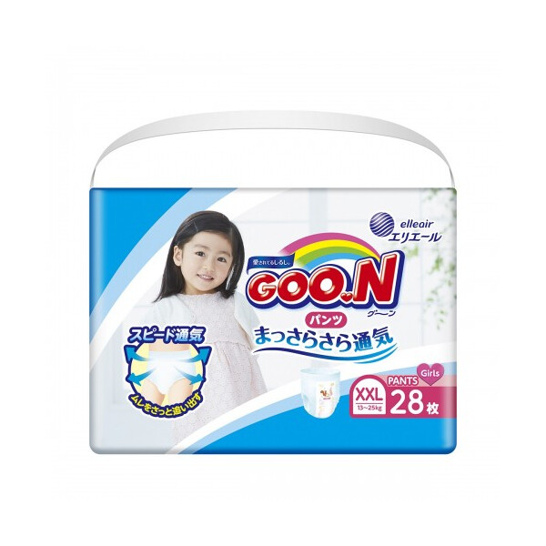

Подгузники-трусики Goo.N XXL 13 - 25 кг для девочек 28 шт (853885)