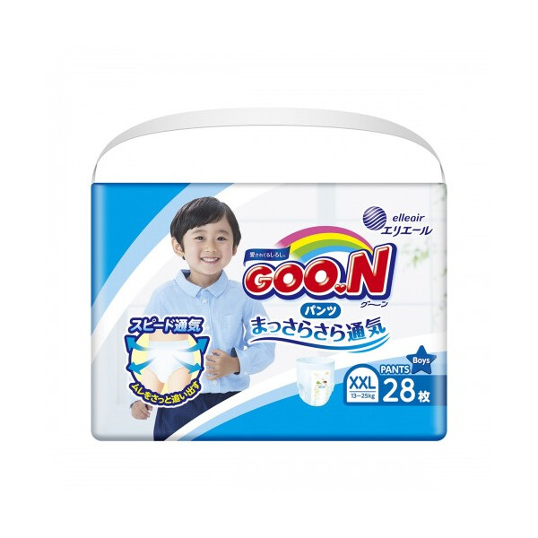 

Подгузники-трусики Goo.N XXL 13 - 25 кг для мальчиков 28 шт (853884)