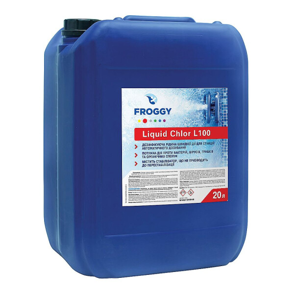 

Жидкий хлор для станции автоматического дозирования Froggy "Liquid Chlor L100" 20 л