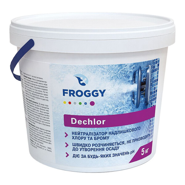 

Средство для нейтрализации хлора и брома в гранулах Froggy "Dechlor" 5 кг