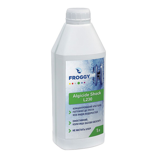

Шоковое средство против водорослей Froggy "Algyrid Shock L230" 1 л (альгицид)