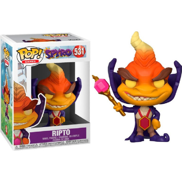 

Фигурка Funko Pop Фанко Поп Дракон Спайро Рипто Spyro the Dragon Ripto 10 см Game SD R 531