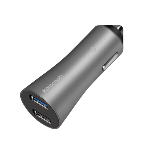 

Автомобильное зарядное устройство Promate Robust-QC3 Grey