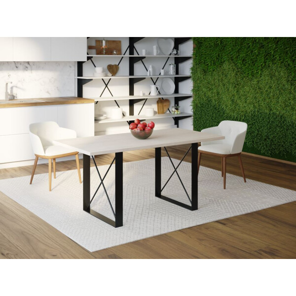 

Обеденный стол HYGGE HG172 Оддер 120 х 80 х 75 см ДСП Дуб Белый (HG17212875whOPar)