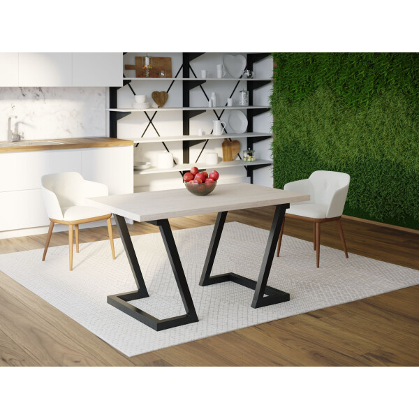 

Обеденный стол HYGGE HG040 Скальт 150 х 80 х 75 см ДСП Дуб Белый (HG04015875whOPar)