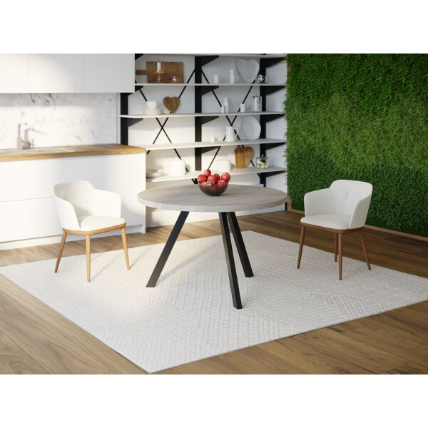 

Обеденный стол HYGGE HG121 Фредерісія Круглый ⌀ 75 см ДСП Дуб Серый (HG12175775ClOPar)