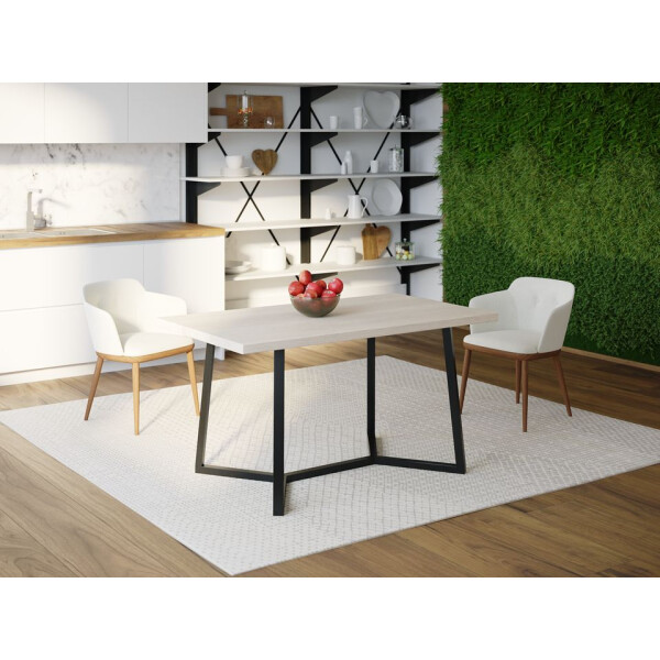 

Обеденный стол HYGGE HG122 Віборг 135 х 80 х 75 см ДСП Дуб Белый (HG12213875whOPar)