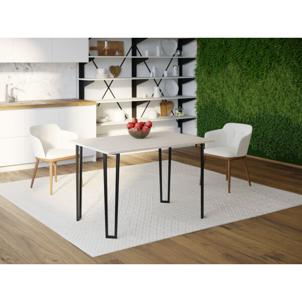 

Обеденный стол HYGGE HG108 Раннерс 150 х 80 х 75 см ДСП Дуб Белый (HG10815875whOPar)