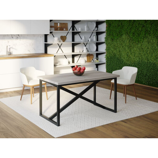 

Обеденный стол HYGGE HG158 Грена 135 х 80 х 75 см ДСП Дуб Серый (HG15813875ClOPar)