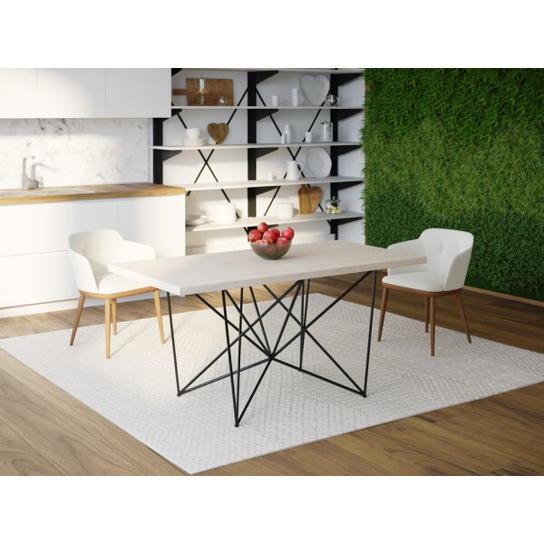 

Обеденный стол HYGGE HG159 Корсер 135 х 80 х 75 см ДСП Дуб Белый (HG15913875whOPar)