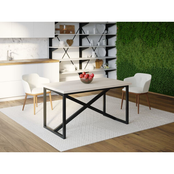 

Обеденный стол HYGGE HG158 Грена 135 х 80 х 75 см ДСП Дуб Белый (HG15813875whOPar)
