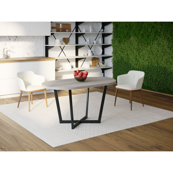 

Обеденный стол HYGGE HG020 Бурно 150 х 80 х 75 см ДСП Дуб Серый (HG02015875ClOPar)