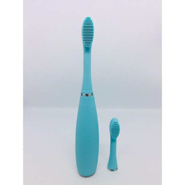 

Звуковая силиконовая зубная щетка Electric Silicine Toothbrush с запасной насадкой в комплекте Blue