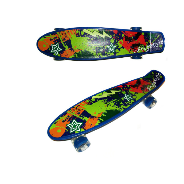 

Скейт Profi Penny Board LED 22" Freestyle Blue Green (2222-01)