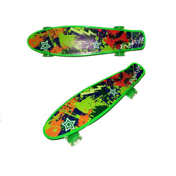 

Скейт Profi Penny Board LED 22" Freestyle Green (2222-01)