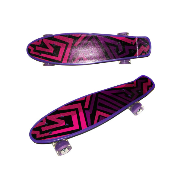 

Скейт Profi Penny Board LED 22" Pink Purple Abstraction (2222-01)