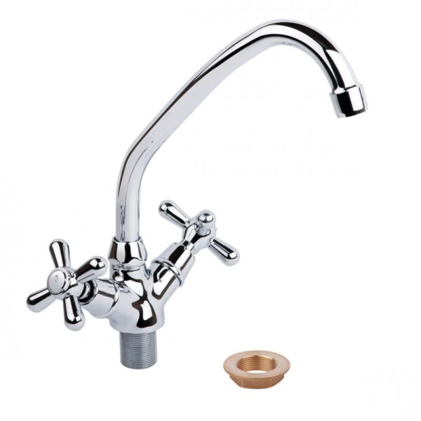 

Смеситель для кухни Q-Tap Dominox 271F K С Резиновой Буксой