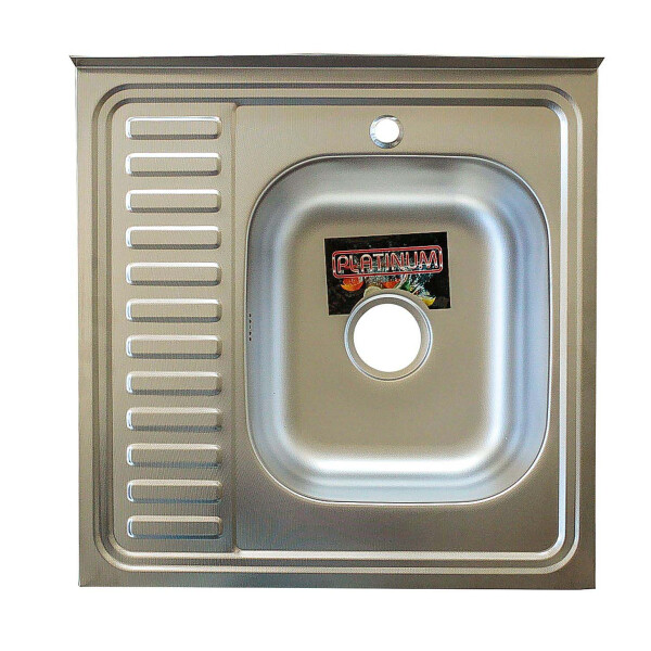 

Кухонная мойка Platinum 6060 L Satin 0,4 Мм