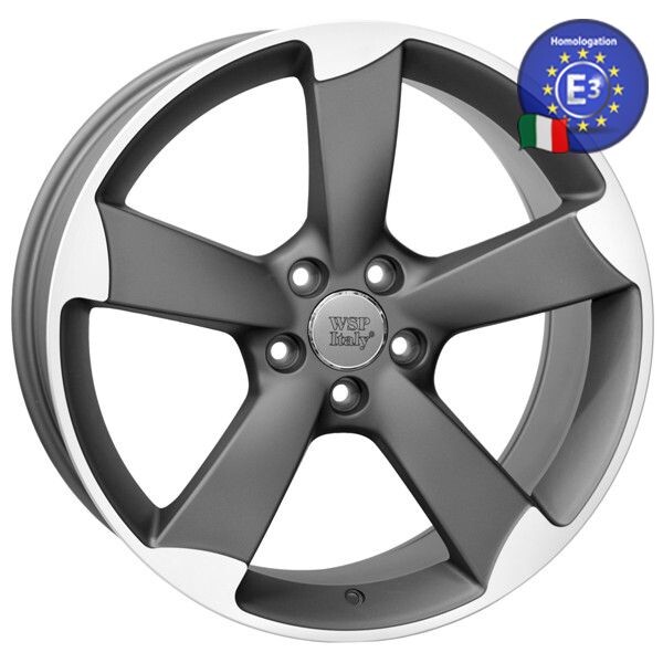

Литой диск WSP Italy AUDI W567 GIASONE R19 W8,5 PCD5X112 ET43 DIA66,6 MATT GUN METAL POLISHED