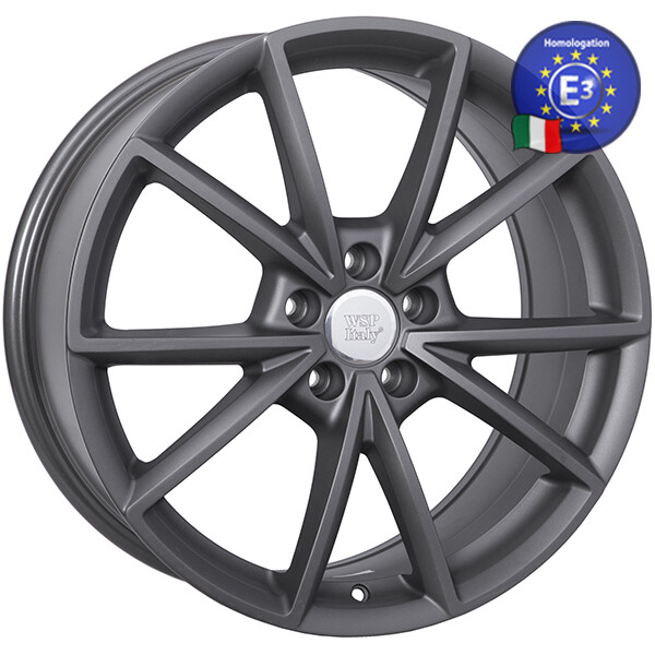 

Литой диск WSP Italy AUDI W569 AIACE R20 W8,5 PCD5X112 ET43 DIA66,6 MATT GUN METAL