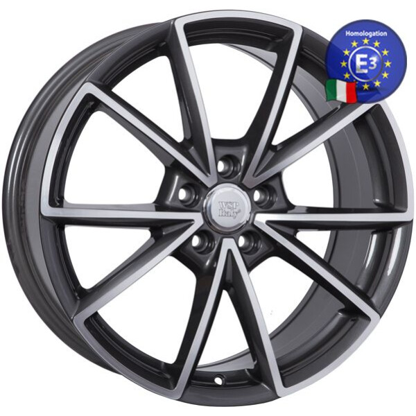 

Литой диск WSP Italy AUDI W569 AIACE R19 W8,5 PCD5X112 ET45 DIA66,6 ANTHRACITE POLISHED