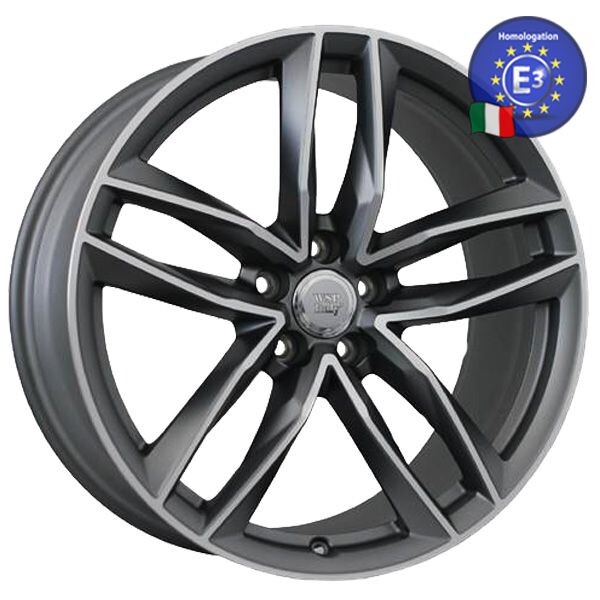 

Литой диск WSP Italy AUDI W570 PENELOPE R20 W9 PCD5X112 ET29 DIA66,6 MATT GUN METAL POLISHED