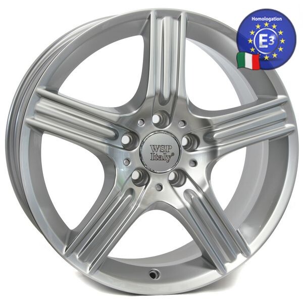 

Литой диск WSP Italy MERCEDES W763 DIONE R18 W7,5 PCD5X112 ET36 DIA66,6 SILVER