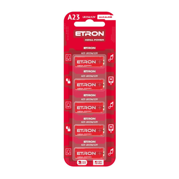

Батарейки Etron A23-C5 Mega Power 5 шт