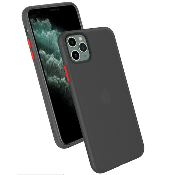 

Чехол-накладка DK Silicone Matting Silk для Apple iPhone 11 Pro Max (black / red)