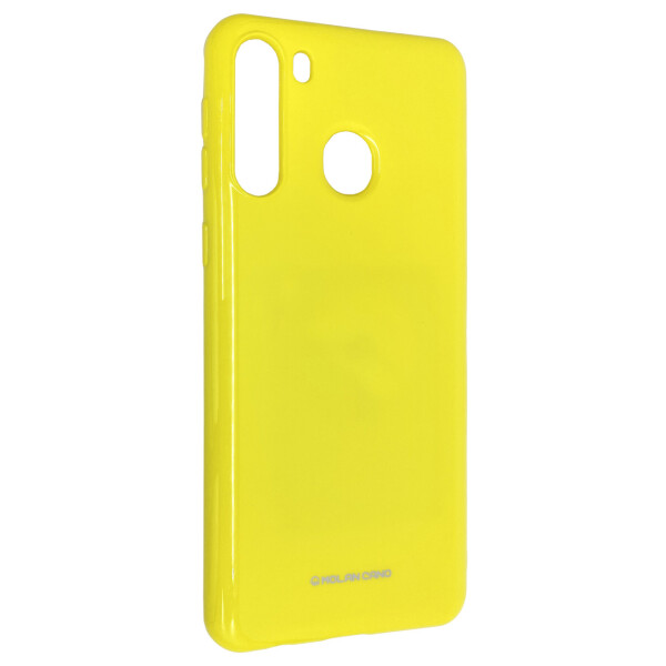 Акция на Чехол-накладка Silicone Molan Cano Jelly Case для Samsung Galaxy A21 (SM-A215) (yellow) от Allo UA