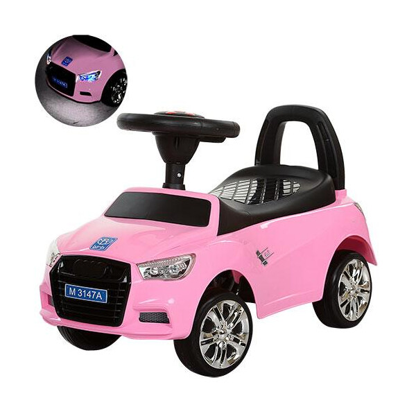 

Каталка-толокар M 3147A-8 розовый BAMBI