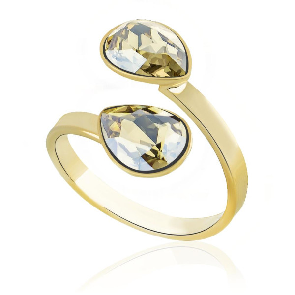 

Кольцо с кристаллами Swarovski в позолоте (1625596)