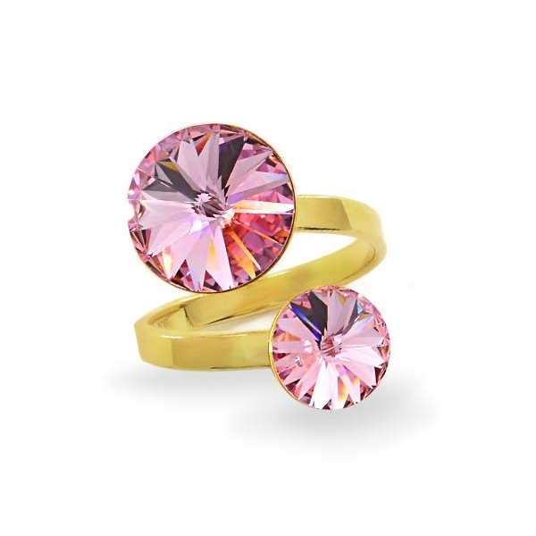

Кольцо с кристаллами Swarovski в позолоте (1625734)
