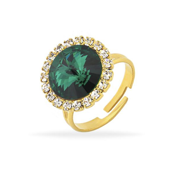 

Кольцо с кристаллами Swarovski в позолоте (1626555)