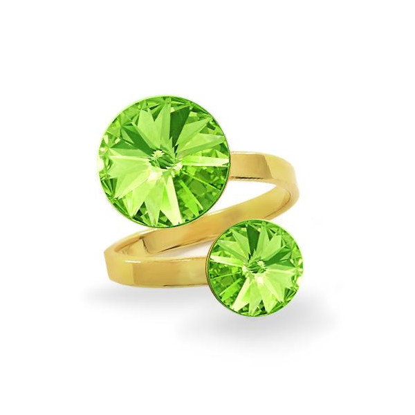 

Кольцо с кристаллами Swarovski в позолоте (1626562)