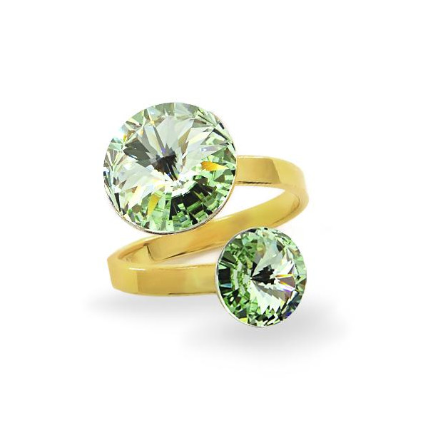 

Кольцо с кристаллами Swarovski в позолоте (1626566)
