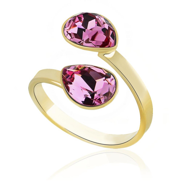 

Кольцо с кристаллами Swarovski в позолоте (1626750)