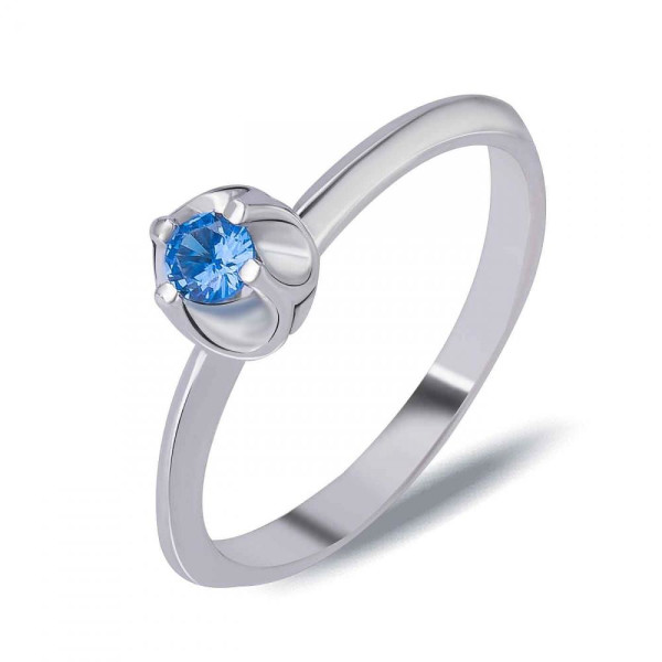 

Кольцо из серебра с куб. цирконием, размер 15.5 (1629885)