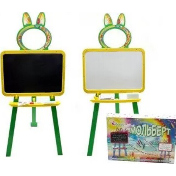

Доска для рисования DOLONI TOYS магнитная Желто-зелёная (013777)