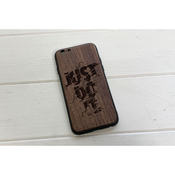 

Деревянный чехол SkinWood Американский орех премиум для iPhone 6/6S с дизайнерской гравировкой Just