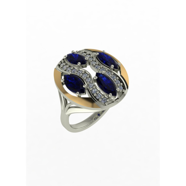 

Кольцо из серебра с куб. циркониями, размер 22 (1648702)