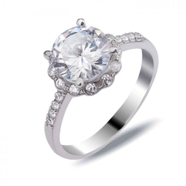 

Кольцо из серебра с куб. циркониями, размер 18 (1656091)