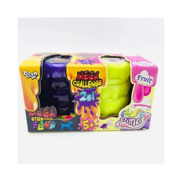 

Вязкая масса 2 в 1 Mega Stretch Slime и Fluffy Slime укр. FLS-03-01U